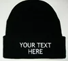 Custom Black Knit Hat/ Beanie/ Winter Hat Embroidered Logo 2018 Wholesale