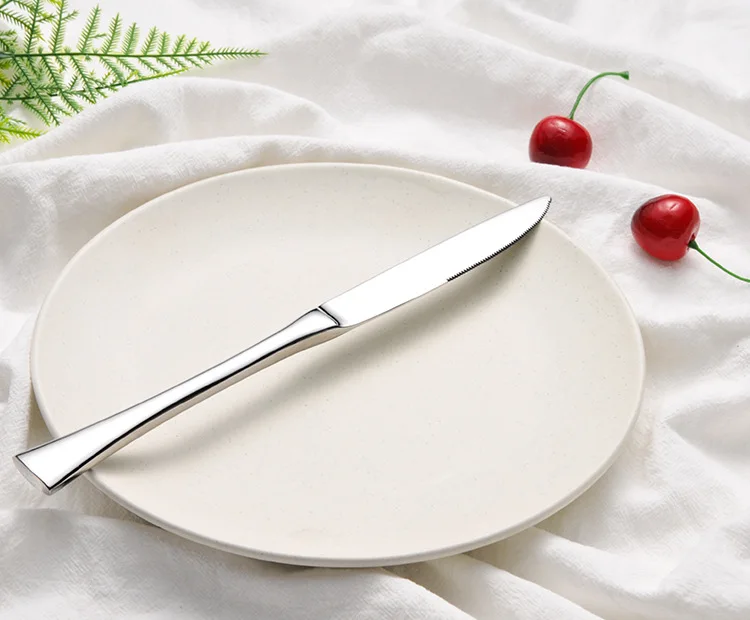 Restaurant Decoration Main Dinner Knife Fork Spoon Royal Stainless Steel Cutlery Set