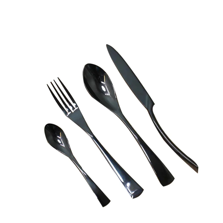 

Jieyang Black PVD coating Cutlery/Stainless Steel Flatware/Tableware sets for hotel/restaurant, Customized