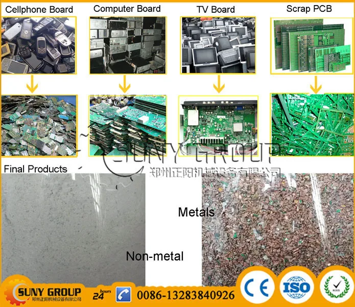 e waste pcb recycling machine