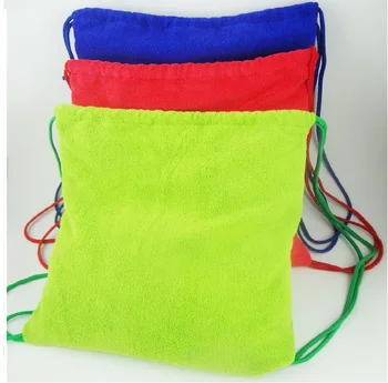 beach towel drawstring bag