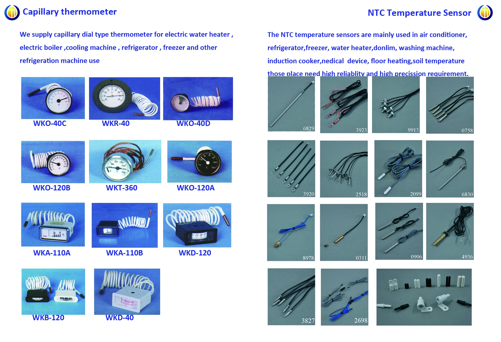 Temperature Thermometer for Hot Water Boiler
