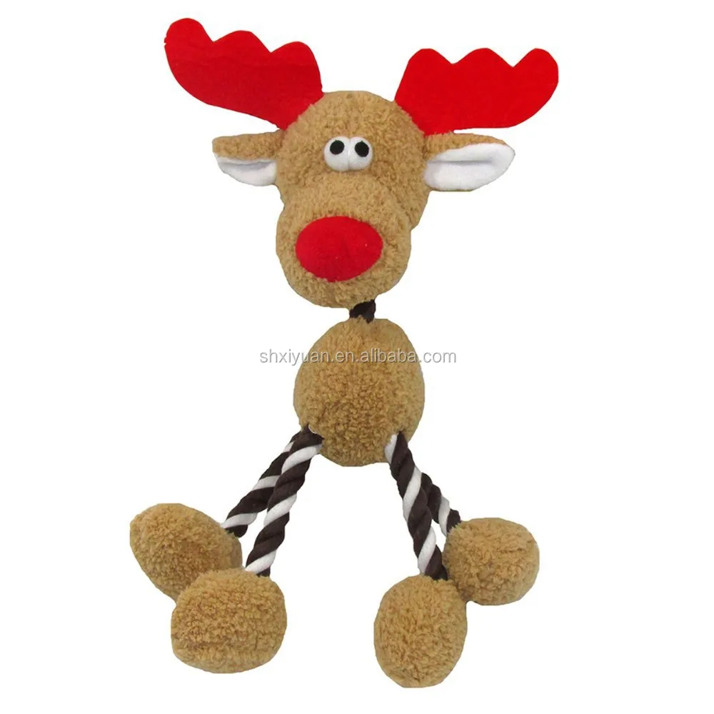 2018 Best Selling Pet Chew Squeaker Customized Plush Christmas Dog Toy