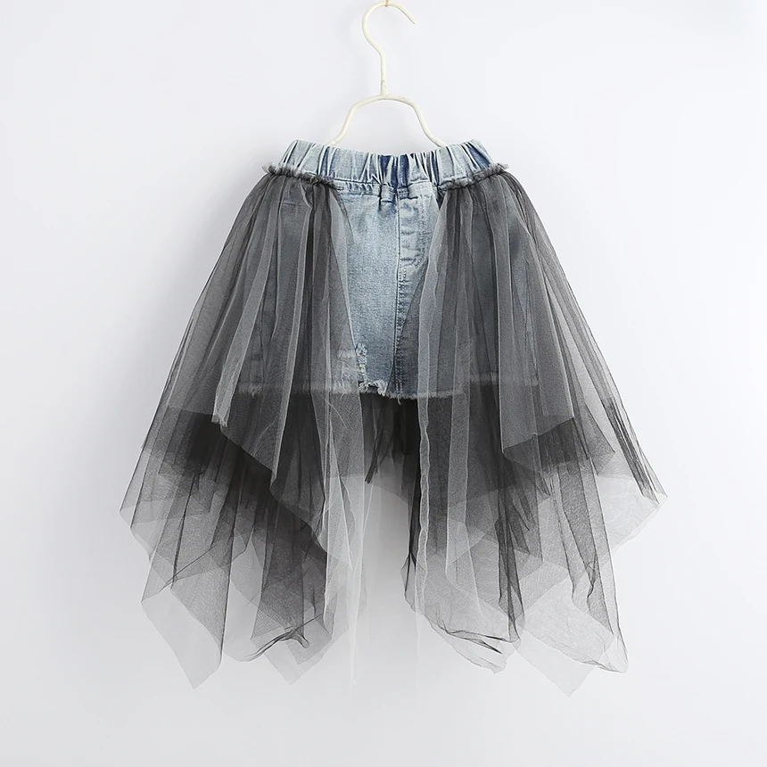 

baby denim skirt tulle kids clothing girl skirt jeans fashion boutiques children clothes wholesale lots baby outfit A616535