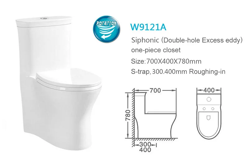 Double siphonic flush vortex flush water jet toilet, View vortex flush toilet, WDR Product
