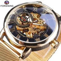 

FORSINING Men Watch Luxury Transparent Skeleton Mens Mechanical Watch Casual Full Steel Business Wristwatch Relogio Masculino