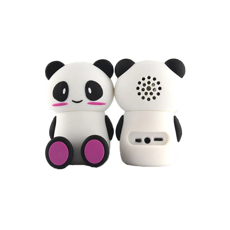 

PVC Custom Panda Shape Creative Home Car Mini Speaker Portable Wireless Speaker