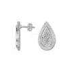 Custom Water drop Silver Plated Stud Earring Post Finding jewelry