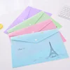 Widerly use pp plastic document bag file folder with fastener