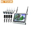 12.5" Screen 4CH P2P wireless IP Camera NVR Kit all in one cctv pack