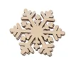 DIY 10pcs/Lot Carved Wooden Snowflake Christmas Tree Hanging Ornament Tag Xmas