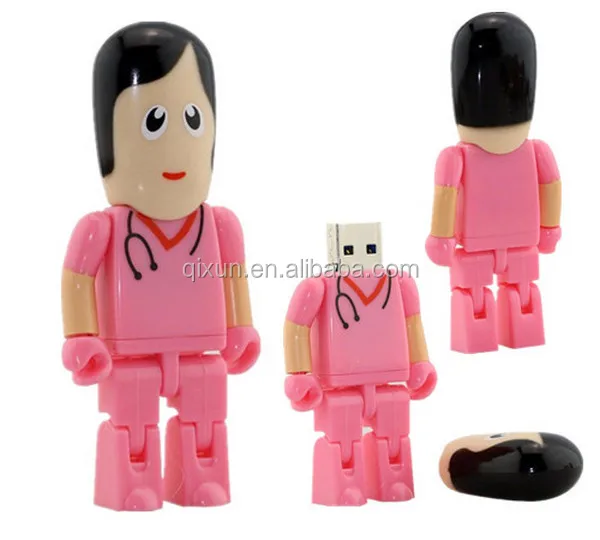 1/32/64/128/256/512MB 1/2/4/8/16/32/64/128GB cartoon character doctor shape promotional gift cheap usb flash drive - ANKUX.COM