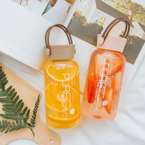 Creative Portable Leakproof Plastic Cup Student Drinking Cups
