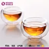 Wholesale High Quality 1oz Drinkware Double Wall Glass Cup Manufacture