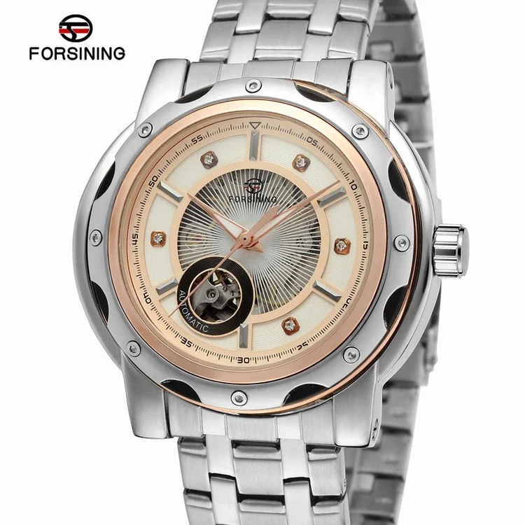 

FORSINING 049 G customized oem service stainless steel men hand watch luxury men's fashion watches saat