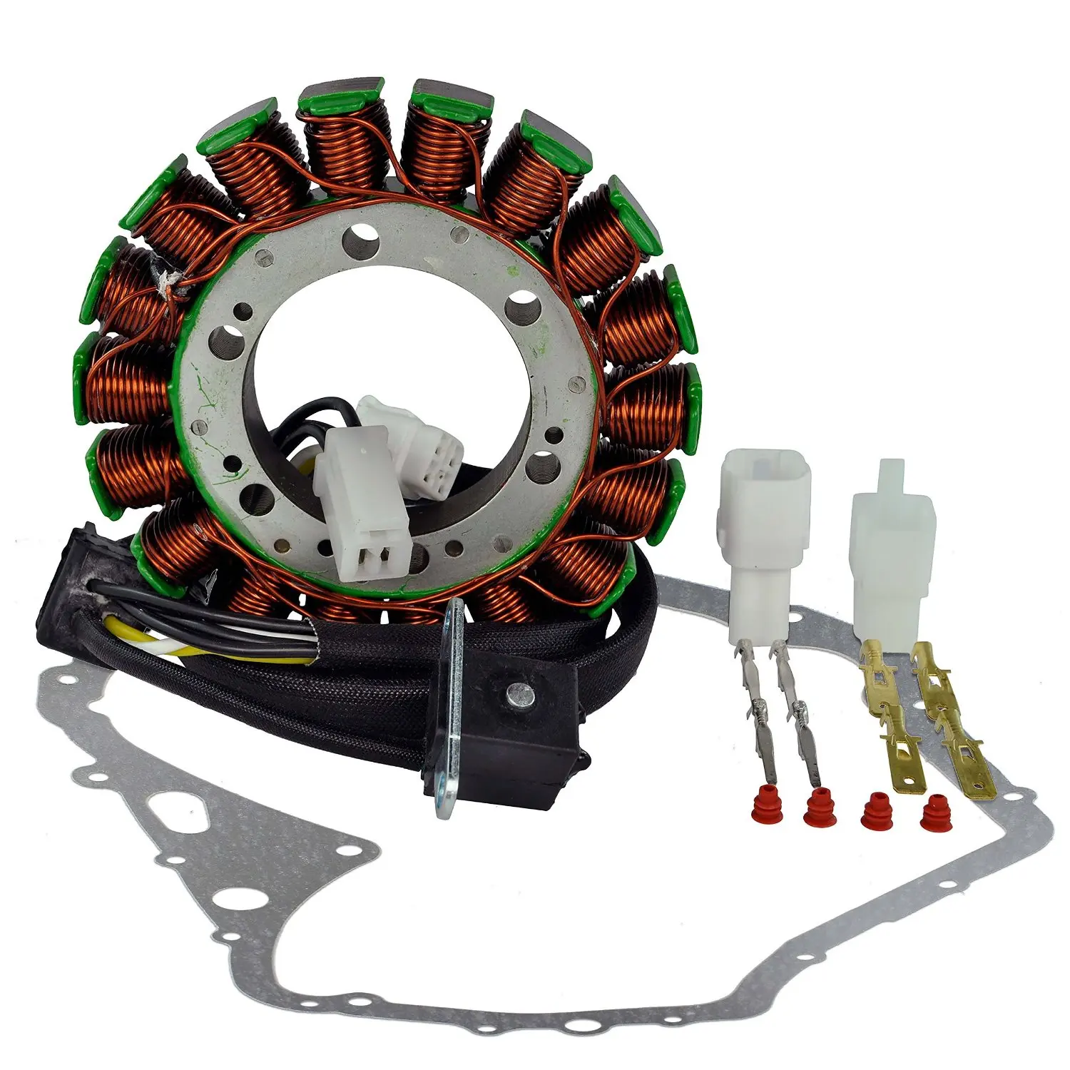 Get Quotations · Kit Stator + Crankcase Cover Gasket For Suzuki LTF 400  Eiger Manual Arctic Cat 400 Manual