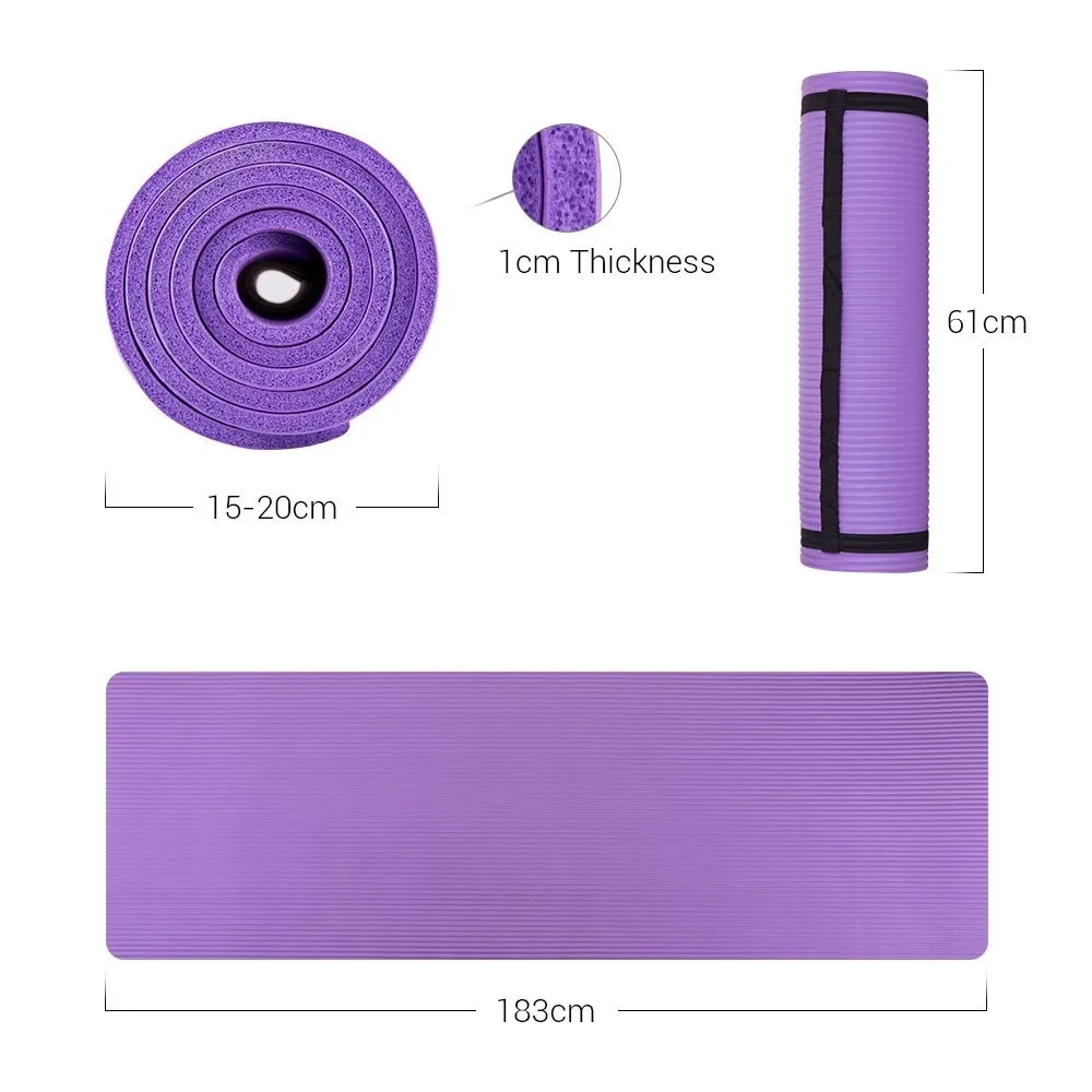 Large Exercise Mat 8 X 6 Ft 7mm Thick Premium Ultradurable Nonslip