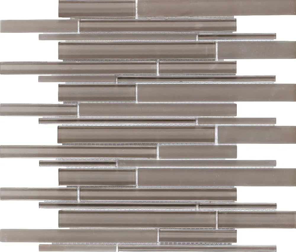 Strip cararra white marble mix super white glass wall mosaic