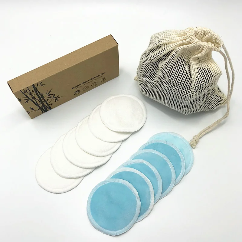 

Bamboo Beauty Comfortable Washable Reusable Makeup Remover Pads, Multi-colored