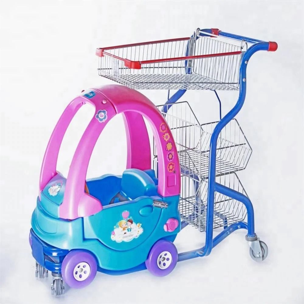 Metal Shopping Trolley With Baby Seat Buy Children Shopping Cart