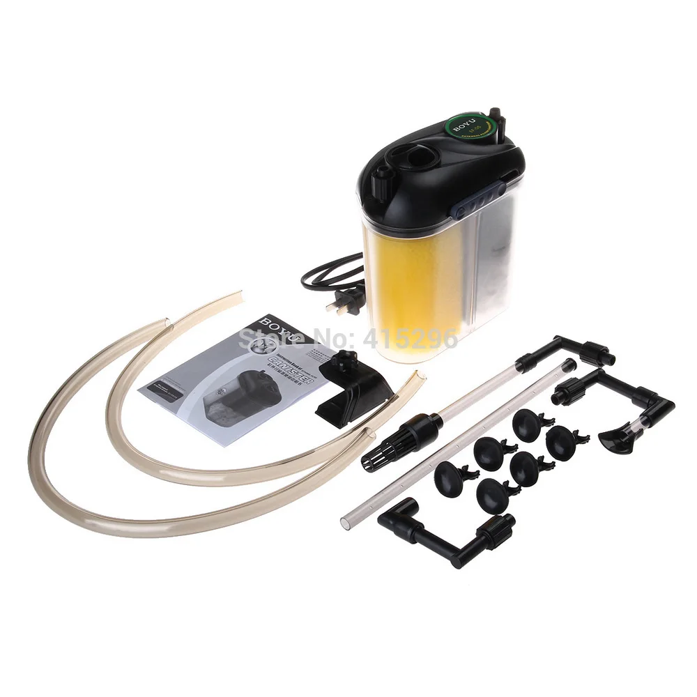 BOYU EF-05 EF05 Compact Aquarium Canister Filter with Ceramic Rings Filter Media Set for Fish Tank Up to 70 Liters 150L/h