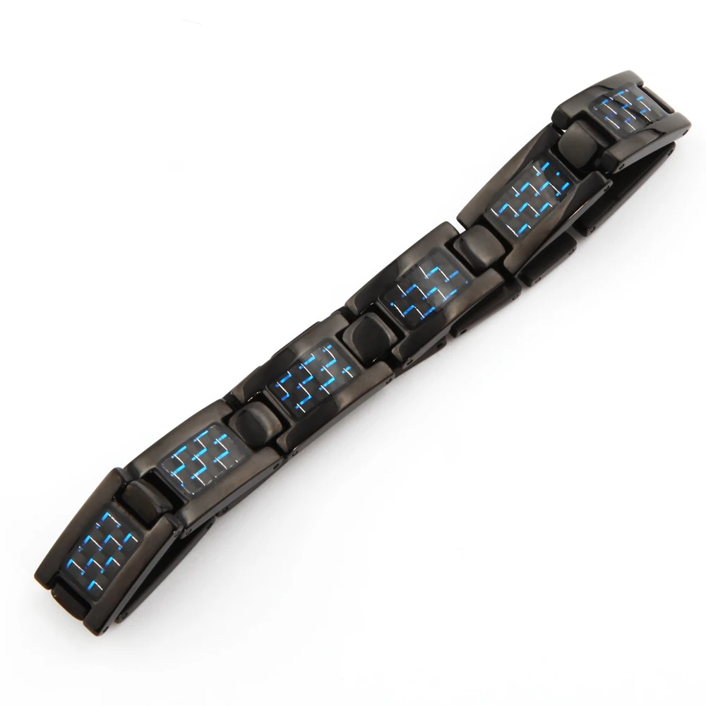 2019 Men Titanium Energy 12mm Chain Black Medical Ankle