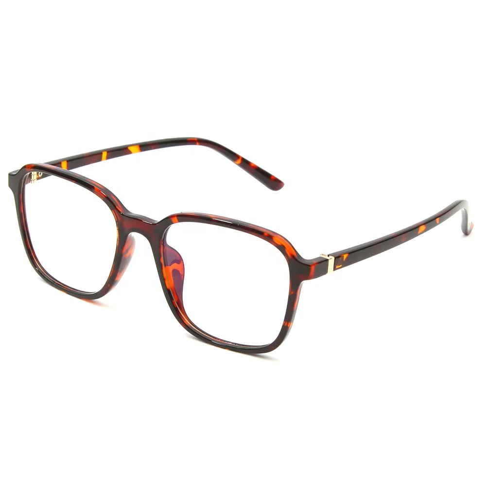 

Customized 2019 Design Male Female Square Tortoise Tr90 Flexible Optical Frames