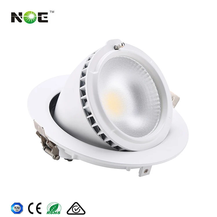 100lm/w Bridegelux cob rotatable led shoplight 6 inch gimbal led downlight 20w