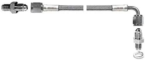 NEW 36" STEEL BRAIDED CLUTCH HOSE KIT TO CONNECT MASTER CYLINDER TO SLAVE CYLINDER OR HYDRAULIC THROWOUT BEARING