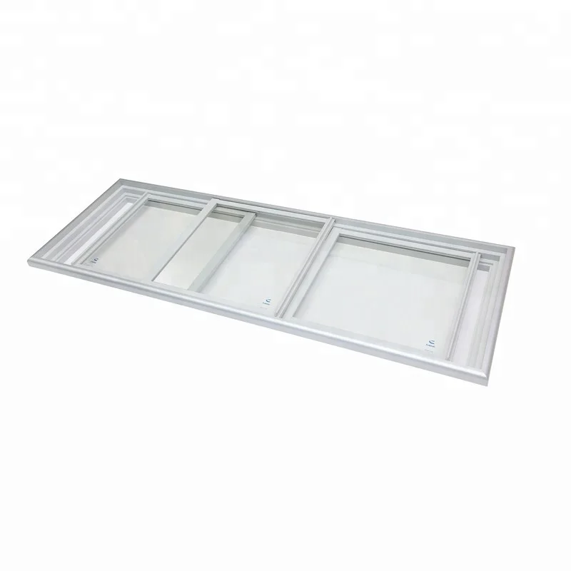 
glass door sets for chest freezer with ABS+PVC frame 