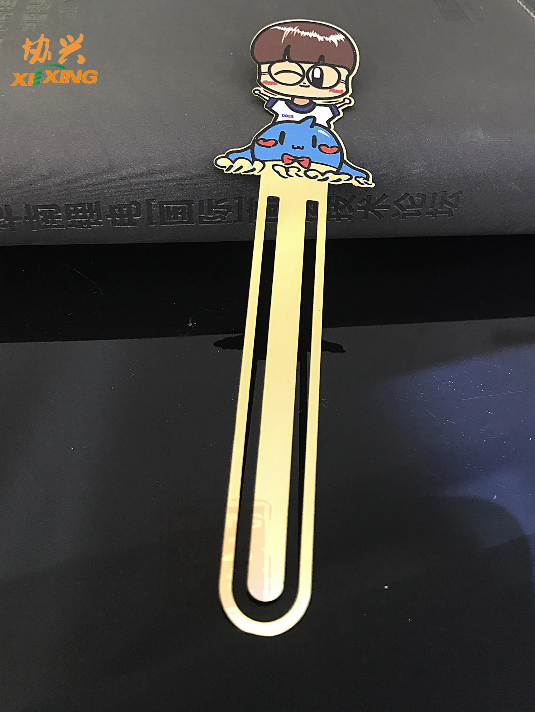 Custom Chinese cartoon magnetic metal bookmarks
