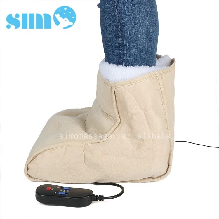 Electric Shiatsu Kneading Roller Massager Foot Warmer Boot With Heated