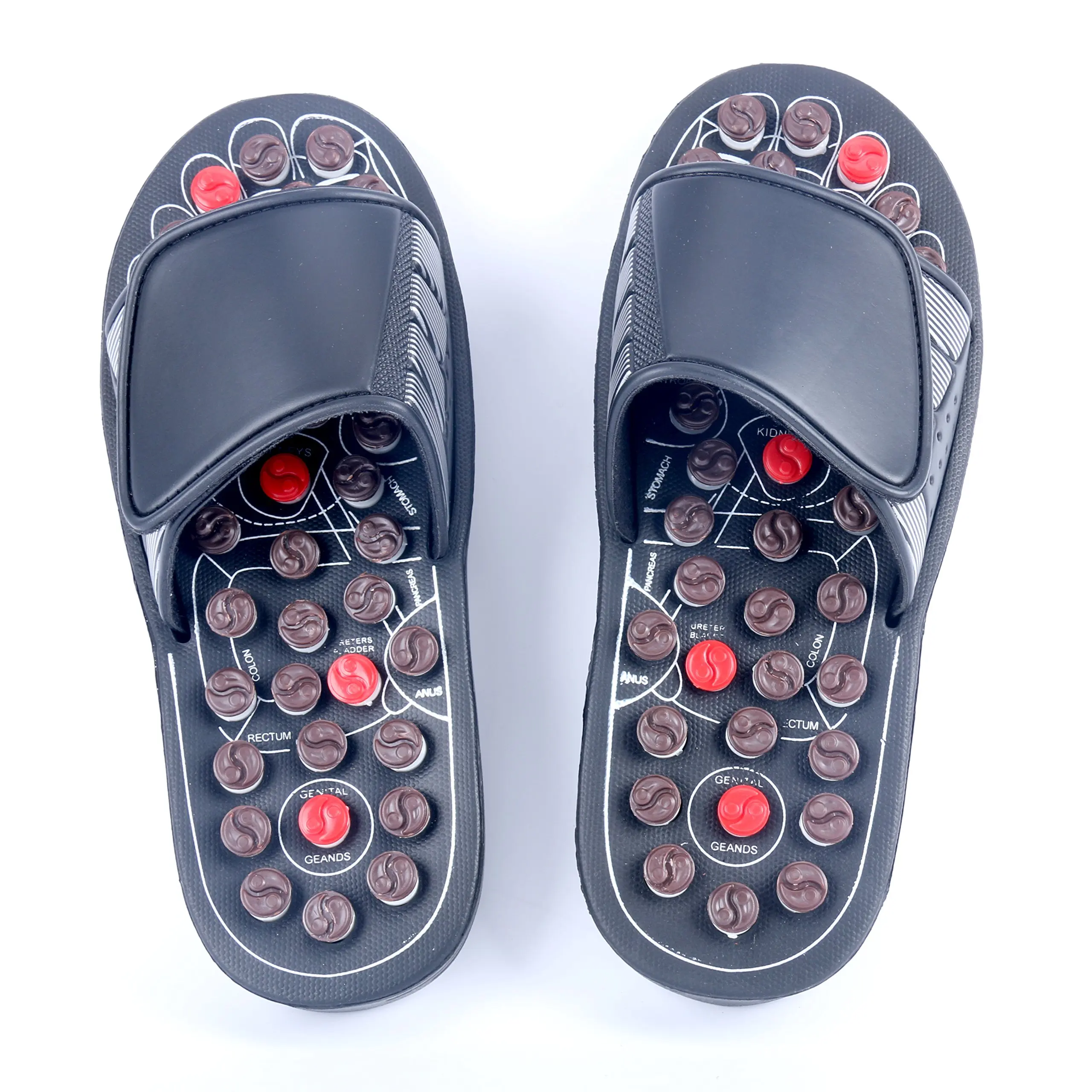 YaeKoo Foot Slippers Healthy Sandals Shoes Reflex Massage Slippers Acupuncture Shoe Foot Massager (6.5)