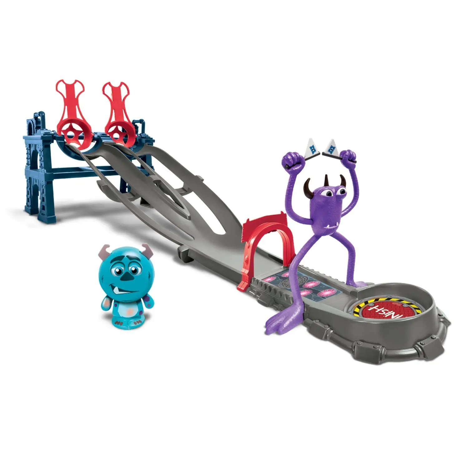 Монстр игрушки игра. Игра Toxic Race Playset University Monster. Monsters Pixar Disney Toxic Race Playset игрушка. Monster Race Pixar игрушка. Университет монстров старт финиш.