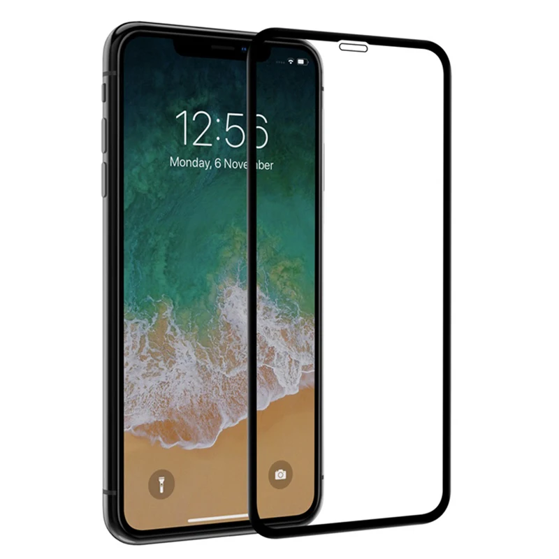 

10D Full Glue Tempered Glass For iPhone XS Full Cover 9H Protective film Screen Protector For iPhone XR XS Max