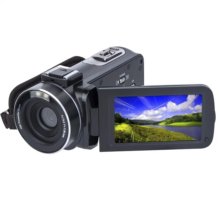 

HD 1080P 16X Digital Zoom Digital Video Camera with 24.0 Mega Pixels