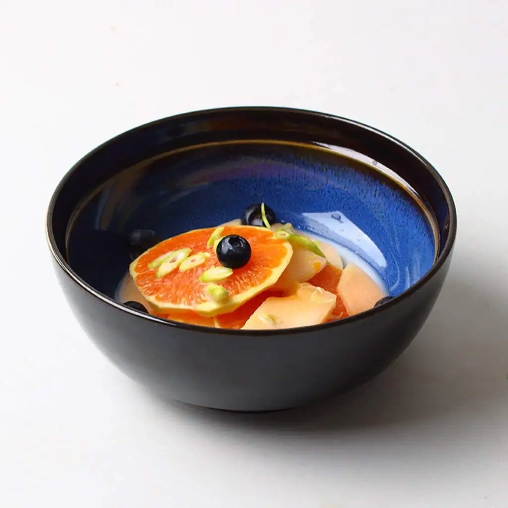 European Style Ceramic Household Tableware Creative Pasta Bowl Soup Bowl Rice Bowl Dessert Bowl Fruit Plate (Size: Diameter 16CM High 6.5CM)