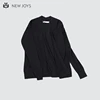 Spring 14GG Ladies Knitted Embellished 100% Wool Women Long Sweater Cardigan