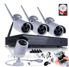 Cheap Wireless Camera Kit Security Cctv 4CH Channel 1.0mp NVR Kit with 4 pcs 1.0mp Wireless IP Bullet Camera