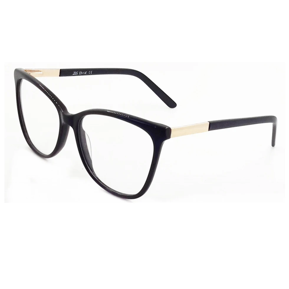 

2021 Acetate Frames Optical Eyeglasses Fashion Optical Frame, Black and pink