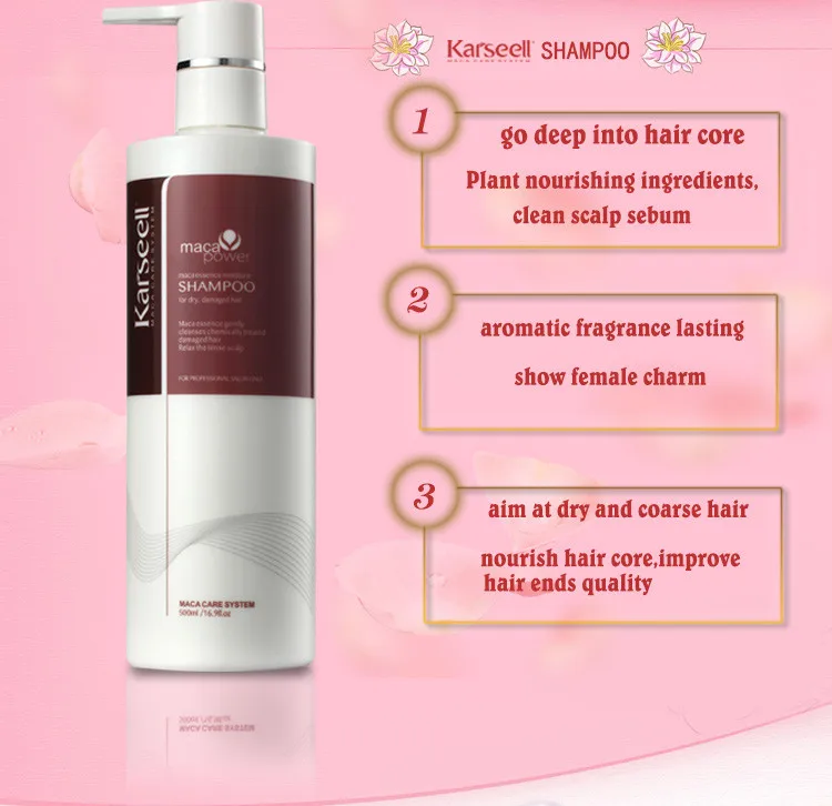 Karseell high quality nourishing double moisturizing hair colour style shampoo