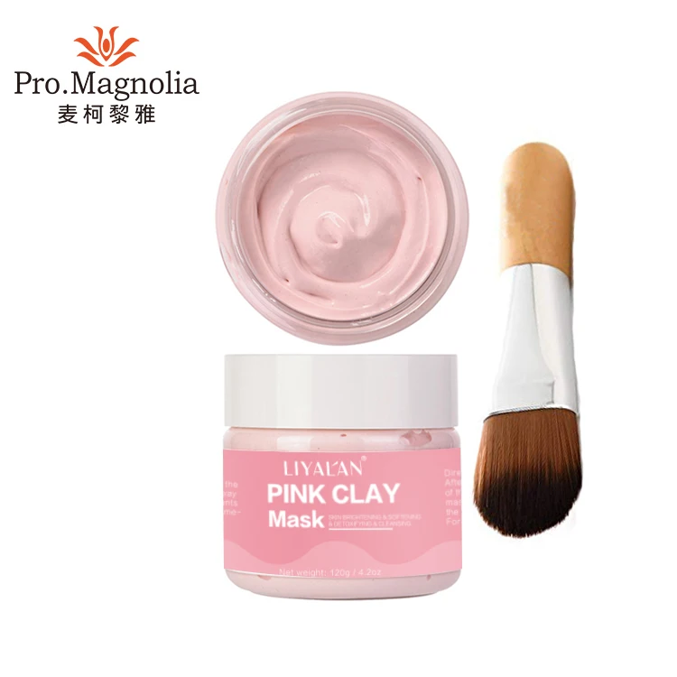 OEM/ODM Organic Brighten Bentonite Pink Clay Face Mask
