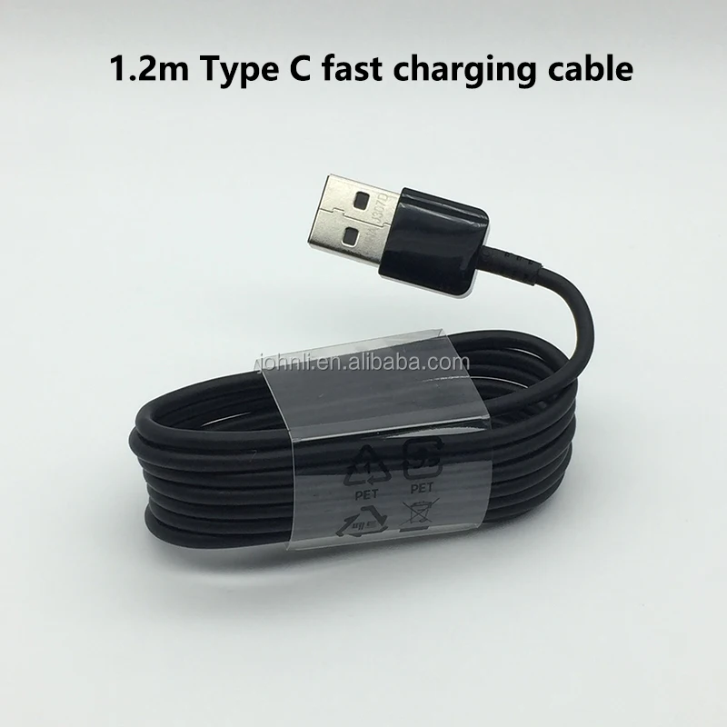 

DHL Free shipping High quality 1.2M Type-C Cable For Samsung Galaxy S8 S7 S9 c7 pro c9 Fast Charging Line EP-DG950CBE, Black/white