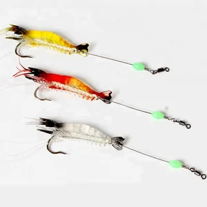 10cm6g soft plastic shrimp fishing lure