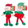 Cute soft wholesale fabric elf plush stuffes christmas toys dolls