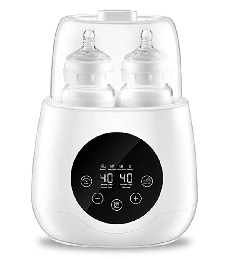 Quick heat portable time setting baby feeding bottle warmer and sterilizer