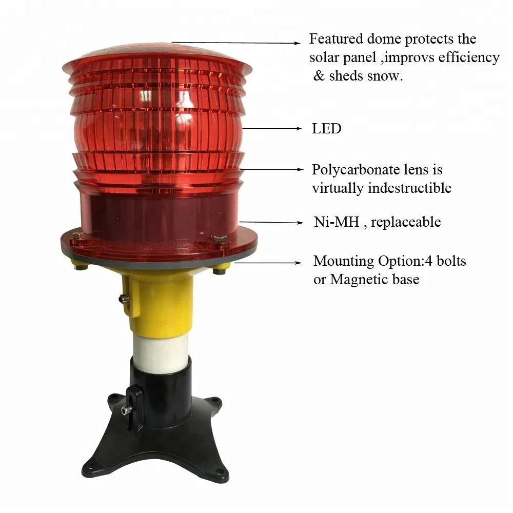 Doublewise Solar led Tower High Building Seafty Warning light