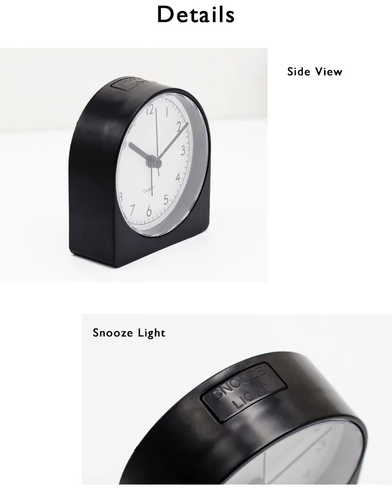4 Inch Desk Clock Small Alarm Clock For Kids With Led Night Light Buy