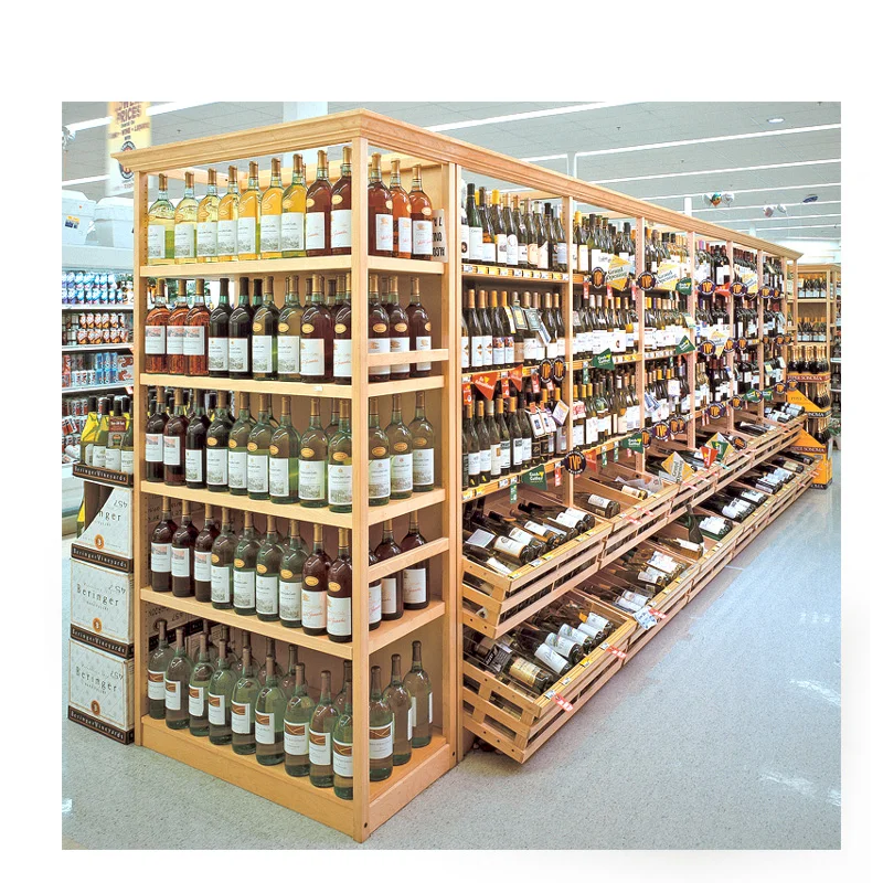 wine gondola shelving