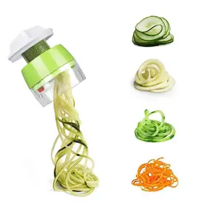 Image of Spiralizer Vegetable Slicer, 4 in 1 Handheld Spiral Slicer Cutter Veggie Pasta Spaghetti Maker for Vegetable, Fruit, Carro